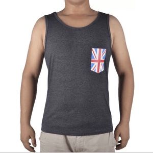 NWT Mens Triblend British Pocket Training Charcoal